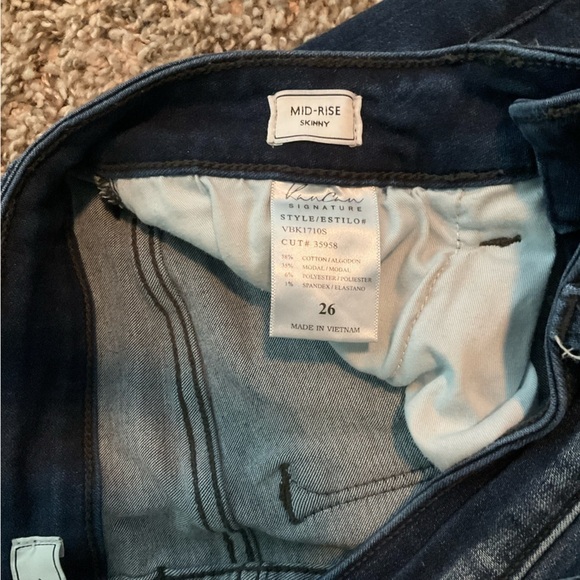 KanCan Mid-rise Skinny Blue Washed Jeans Size 26 - Picture 3 of 7